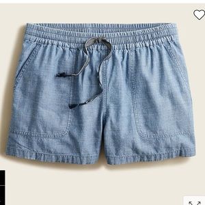 J. Crew Seaside Shorts in Chambray - Size S